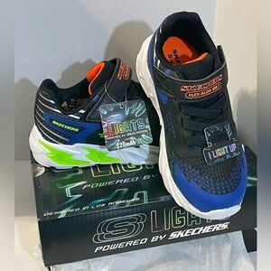 NWOT Skechers Kids Sneakers - Black, Blue, Green